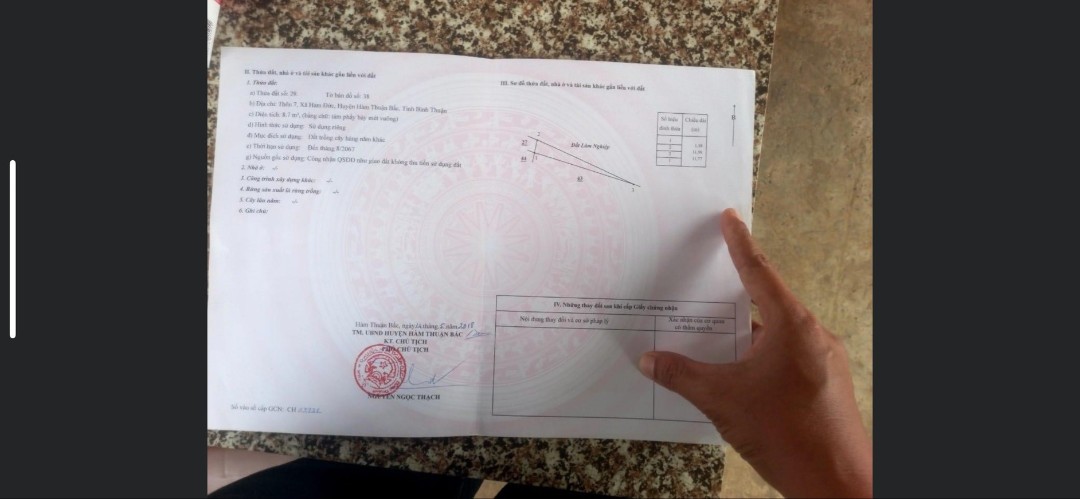 ĐẤT CHÍNH CHỦ - GIÁ TỐT - Vị Trí Đẹp Tại Thôn 7, Xã Hàm Đức, Huyện Hàm Thuận Bắc, Bình Thuận