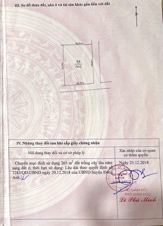 BÁN 445M SƠN DU, NGUYÊN KHÊ, ĐÔNG ANH - Ô GÓC - PHÂN LÔ ĐẸP - ĐƯỜNG Ô TÔ VÀO THOẢI MÁI - GIÁ ĐẦU TƯ 4XTR