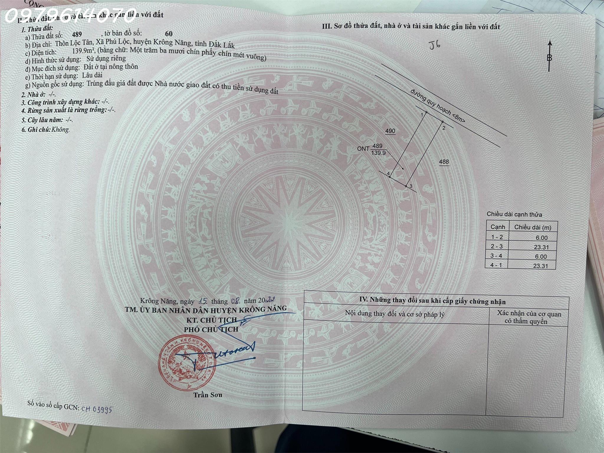 Sở Hữu Ngay Lô Đất 132m2 Tại Đắk Lắk – Giá Chỉ 7xx Triệu