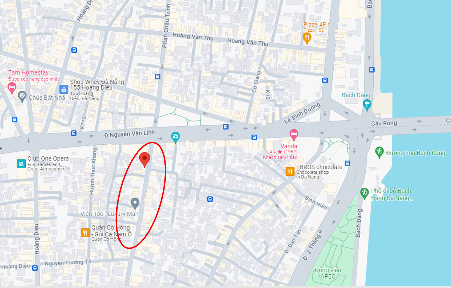 Bán nhà 3 Tầng MT đường Phan Châu Trinh, Sát cầu RỒNG