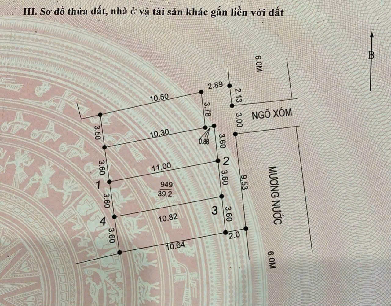 Cc gửi bán 39,2m2, nhỉnh 1 tỷ tý ti, Thuỵ Hương, Chương Mỹ, HN, đường 8m, ô tô tránh