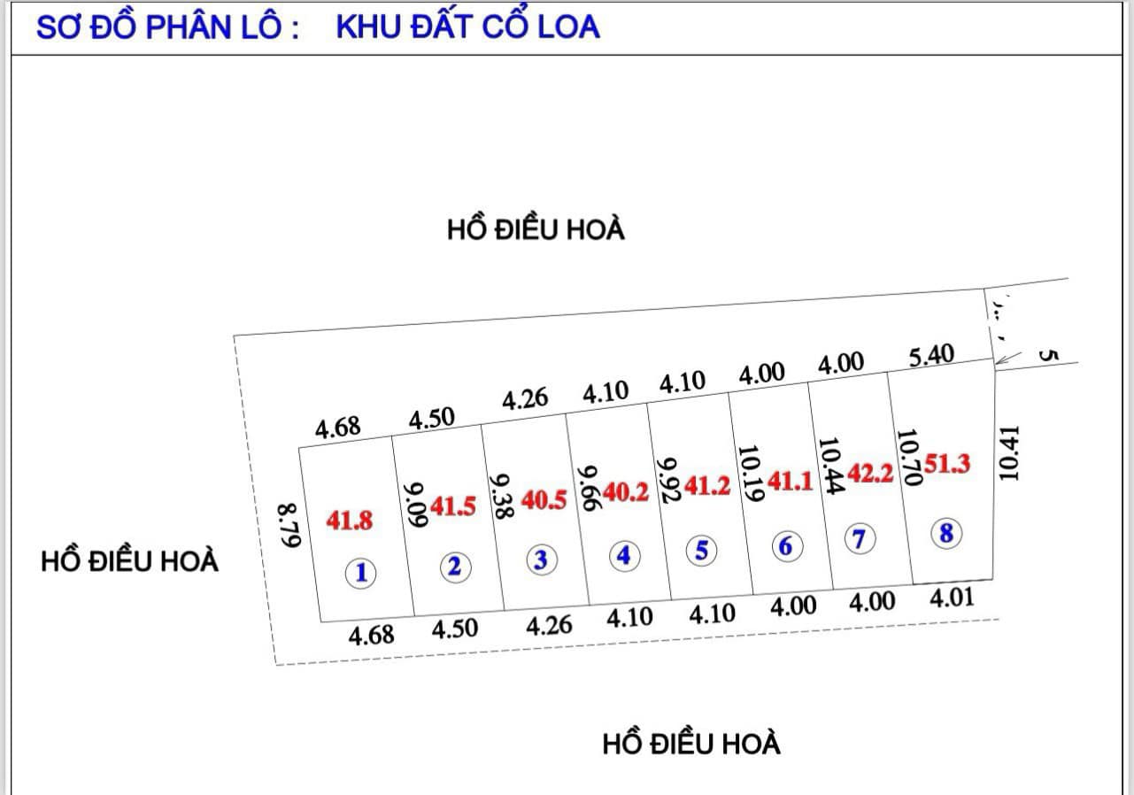 Mở bán hàng phân lô siêu hót Xóm Mít, Cổ Loa, Đông Anh, Hà Nội.