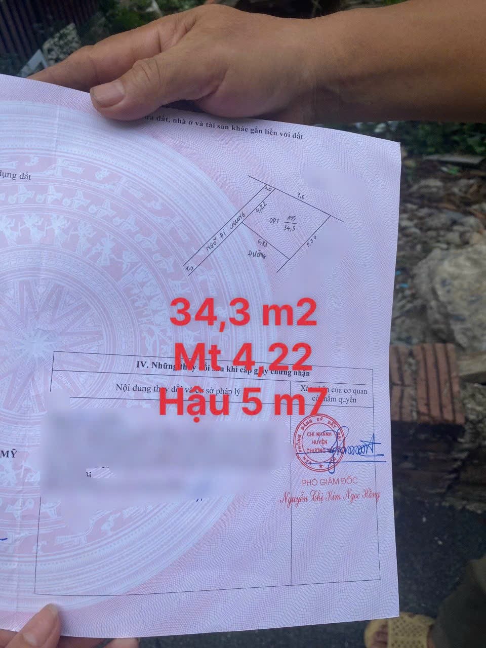 Cc gửi bán 34.3m2, chỉ 1.x tỷ (x nhỏ xíu), tại Tràng An, Lộc ninh, tt Chúc Sơn, Chương Mỹ, Hà Nội.