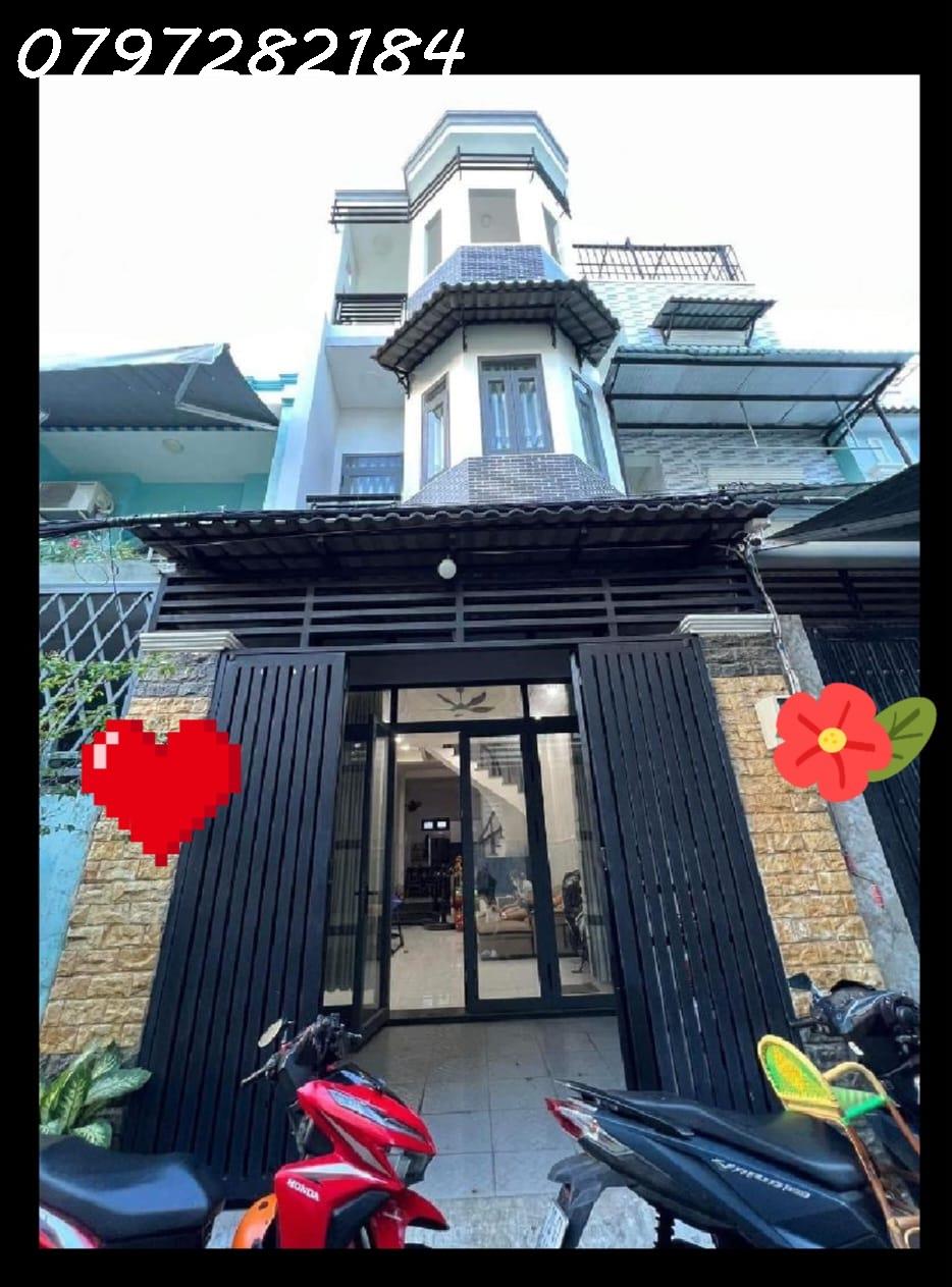 NHÀ 3 TẦNG HẺM 4M GẦN MẶT TIỀN,57M2 PHƯỜNG PHƯỚC LONG B, TP THỦ ĐỨC