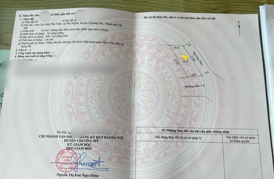 2 lô 45.5m2 (lô góc) và 48.5m2, giá chỉ 1.x tỷ (x nhỏ xíu), Phú Vinh, Phú Nghĩa, Chương Mỹ, Hà Nội.