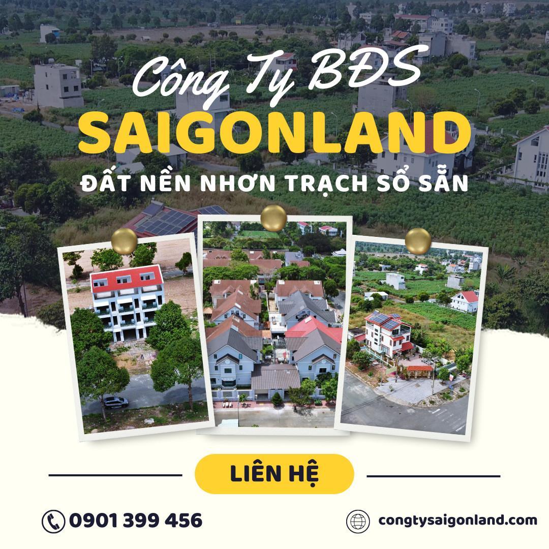Saigonland - Mua Bán đất nền sổ sẵn dự án Hud Nhơn Trạch Đồng Nai diện tích 285m2 full thổ cư.