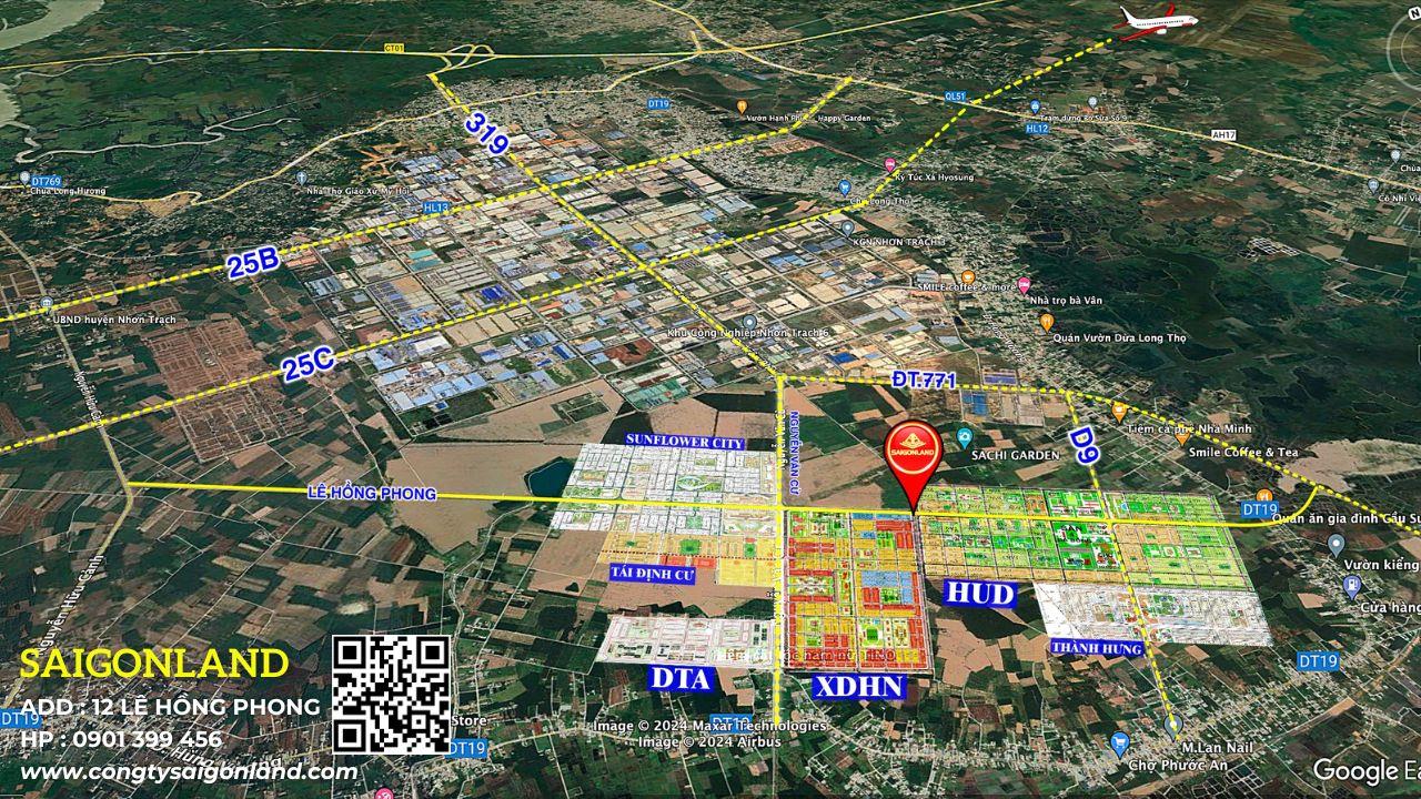 SAIGONLAND - DỰ ÁN HUD VÀ XDHN - TÂM ĐIỂM ĐẦU TƯ ĐẤT NỀN SỔ SẴN TẠI NHƠN TRẠCH ĐỒNG NAI.