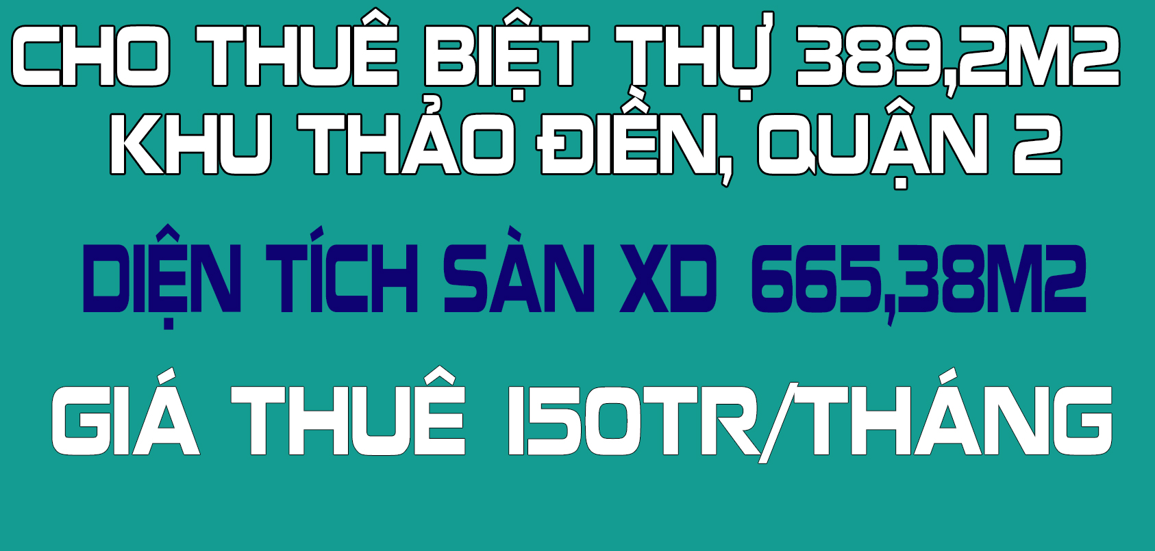 Cho Thuê Biệt Thự 389,2m2 Khu Thảo Điền, Quận 2