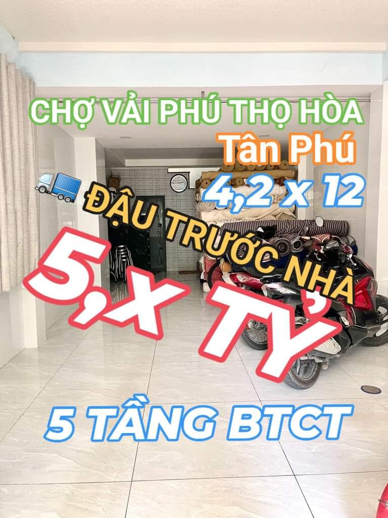 Nhà Siêu rẻ Phú Thọ Hòa - Tân Phú - 4,2 x 12, 4 tầng, nhỉnh 5 tỷ