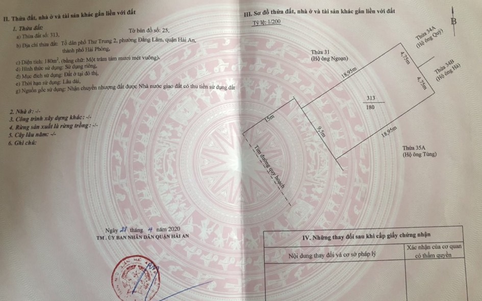 Bán đất Biệt Thự đường 30m ngõ 193 Văn Cao - Thư Trung, diện tích 180m GIÁ 9.9 tỉ