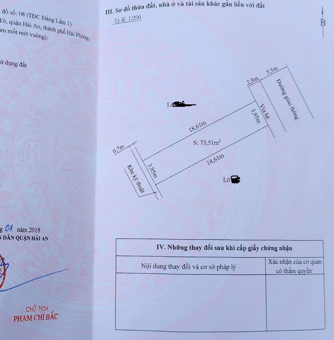 Bán nhà khu phân lô Thành Tô gần CHợ Cát Bi, 74m 4 tầng độc lập dân xây GIÁ 6.5 tỉ