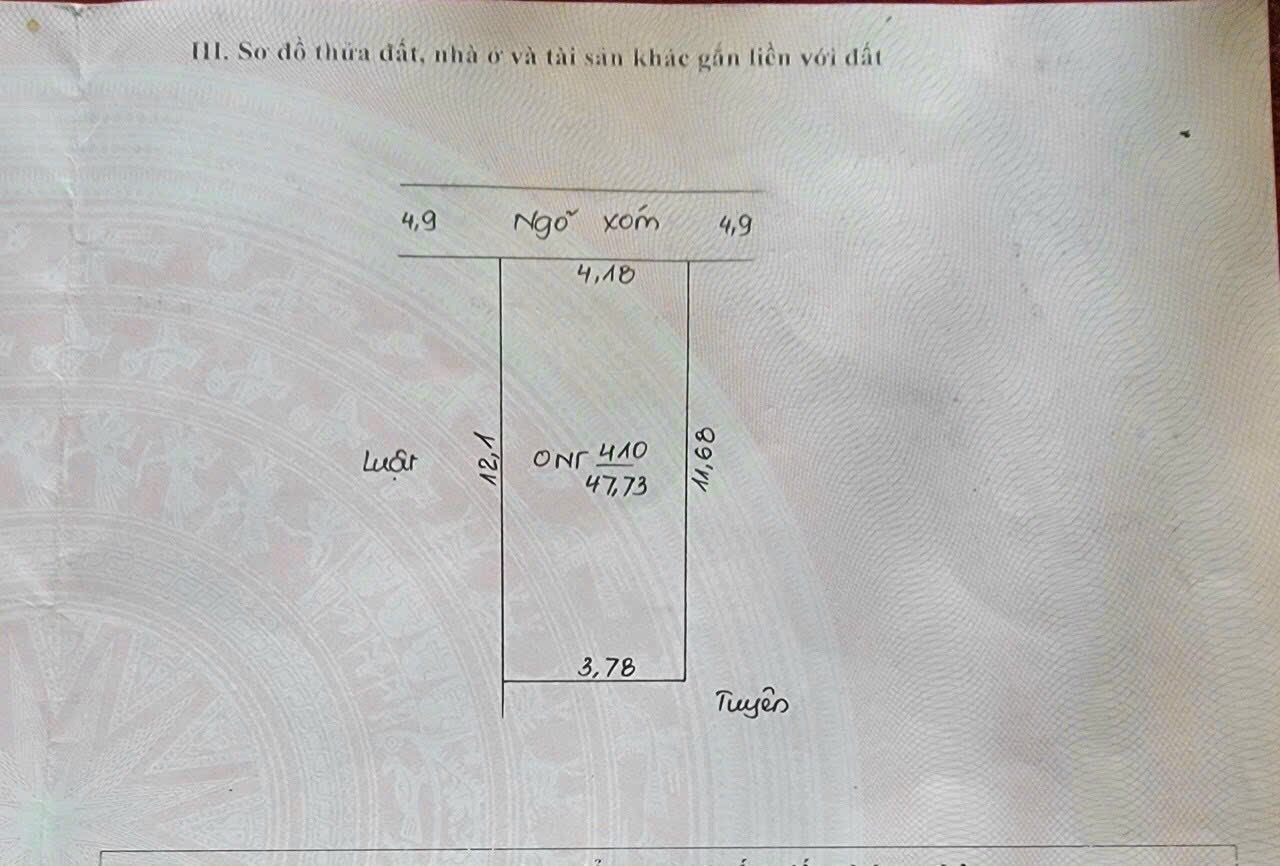 Hàng mới - mặt KINH DOANH NHỎ sát QL6 - gần thị trấn chúc sơn chương mỹ -47,75m sổ nét thông dố đẹp