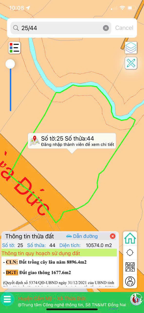 Cần bán gấp đất sân bay Long Thành tại Thừa Đức Cẩm Mỹ giá siêu tốt sinh lời ngay khi xuống cọc