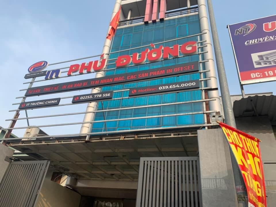 CHÍNH CHỦ CHO THUÊ NHÀ TẦNG 4 KINH DOANH Địa chỉ 17 Trường Trinh toà nhà In Phú Đường Kiến An Hải Phòng