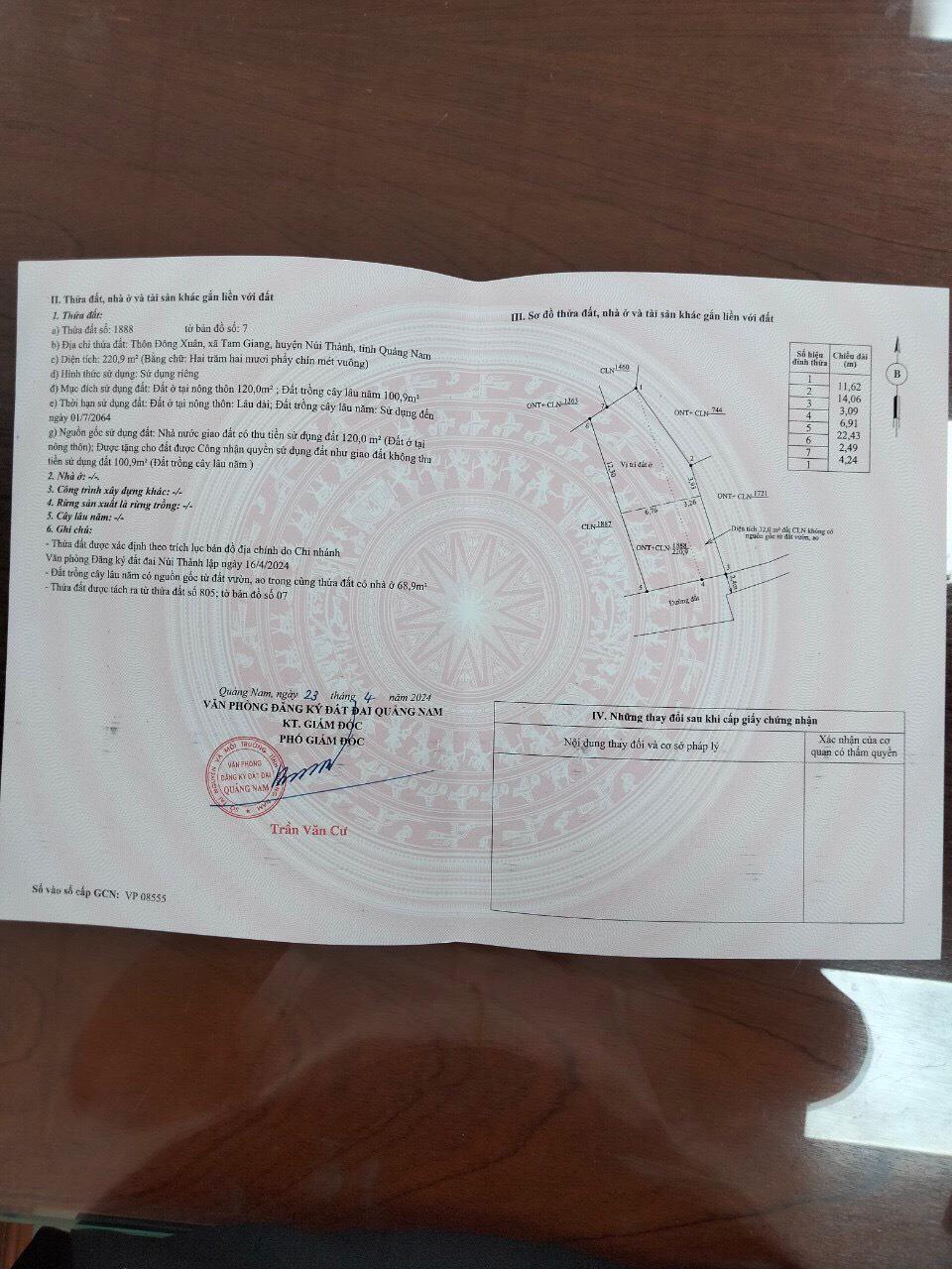 Đất chính chủ- giá tốt cần bán nhanh lô đất vị trí đẹp tại huyện Núi Thành, tỉnh Quảng Nam