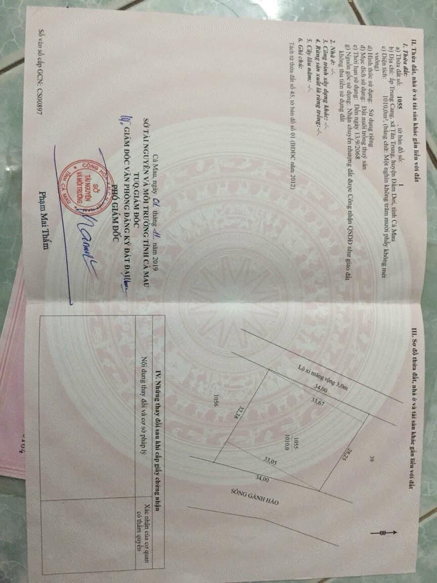 CỰC SỐC CHỈ 25TR/M NGANG sở hữu ngay lô đất mặt tiền lộ 3m tại ấp Trung Cang, xã Tân Trung