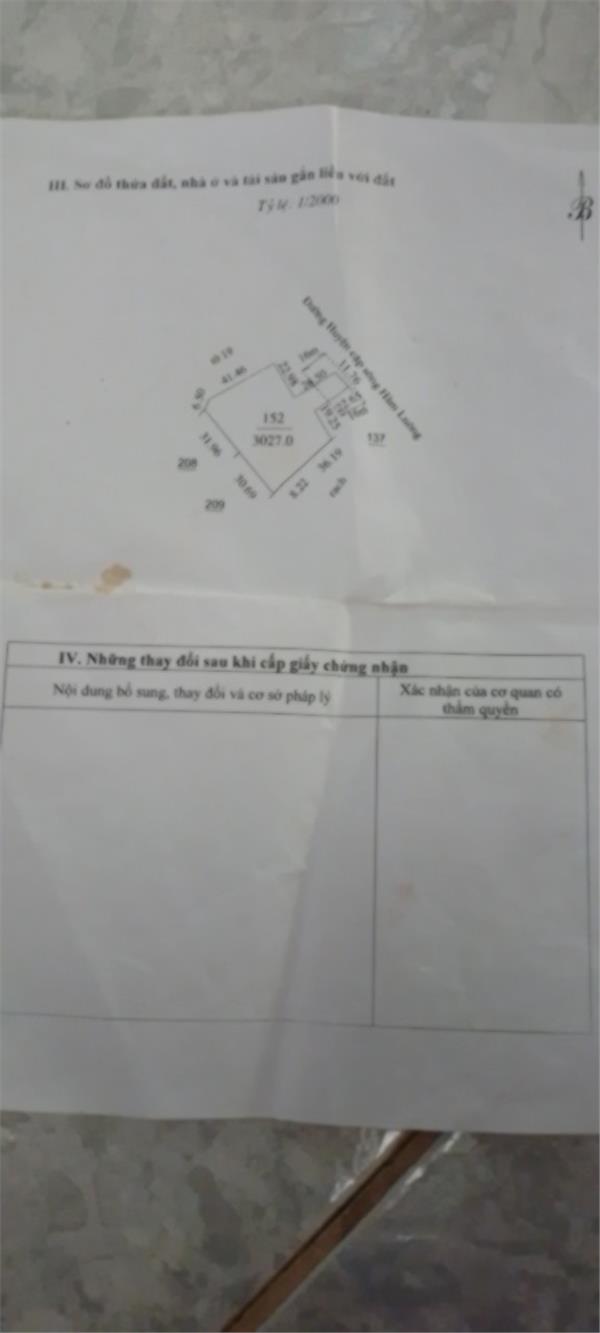 BÁN NHANH LÔ ĐẤT CHÍNH CHỦ Đẹp Tại Xã Thạnh Phú Đông, Giồng Trôm, Bến Tre