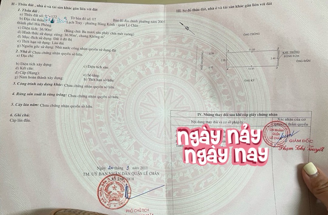 Bán nhà mặt ngõ 46 Lạch Tray bán hàng cả ngày, diện tích gần 40m 4 tầng độc lập