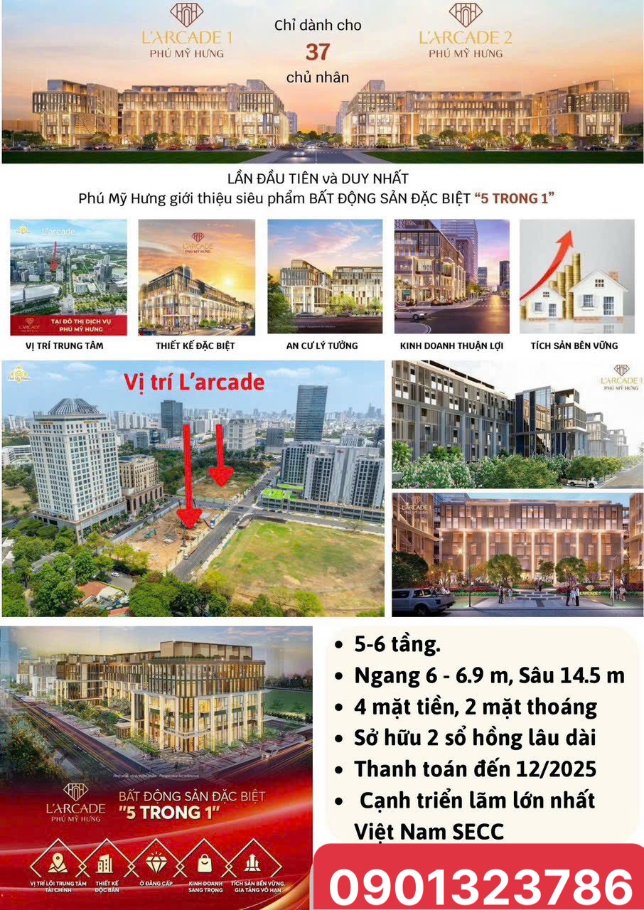 Diện mạo siêu phẩm Phú Mỹ Hưng L'Arcade