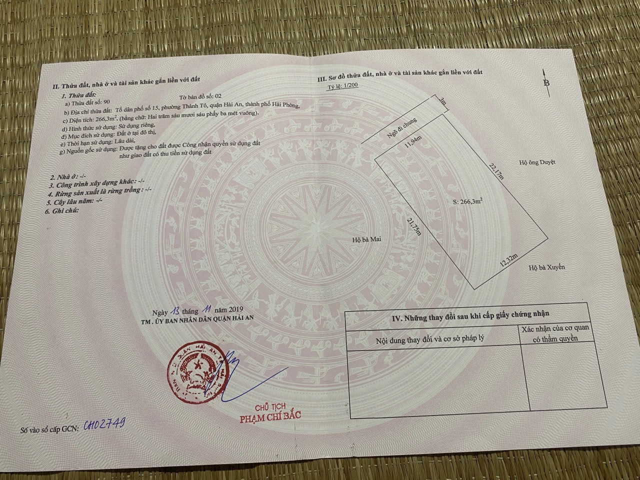 !! HÓT * CHÍNH CHỦ BÁN ĐẤT TẶNG NHÀ CẤP 4 TẠI NGÔ GIA TỰ, HẢI AN, HẢI PHÒNG - Liên hệ 0934351074