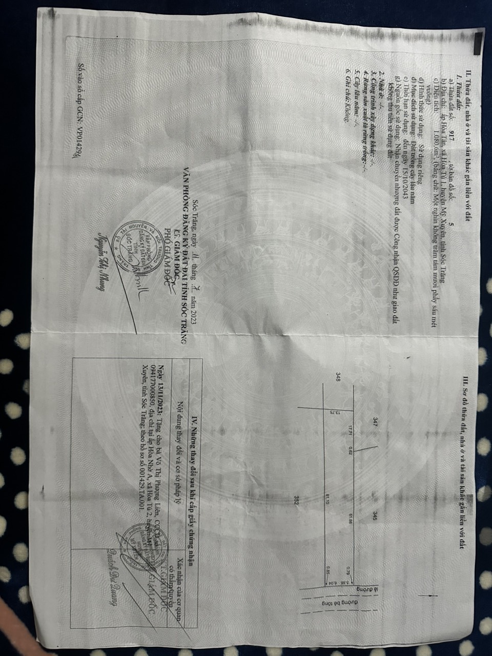 CHÍNH CHỦ Cần Bán 2 Nền Liền Kề Vị Trí Đẹp Tại Xã Hoà Tú 1, Mỹ Xuyên, Sóc Trăng