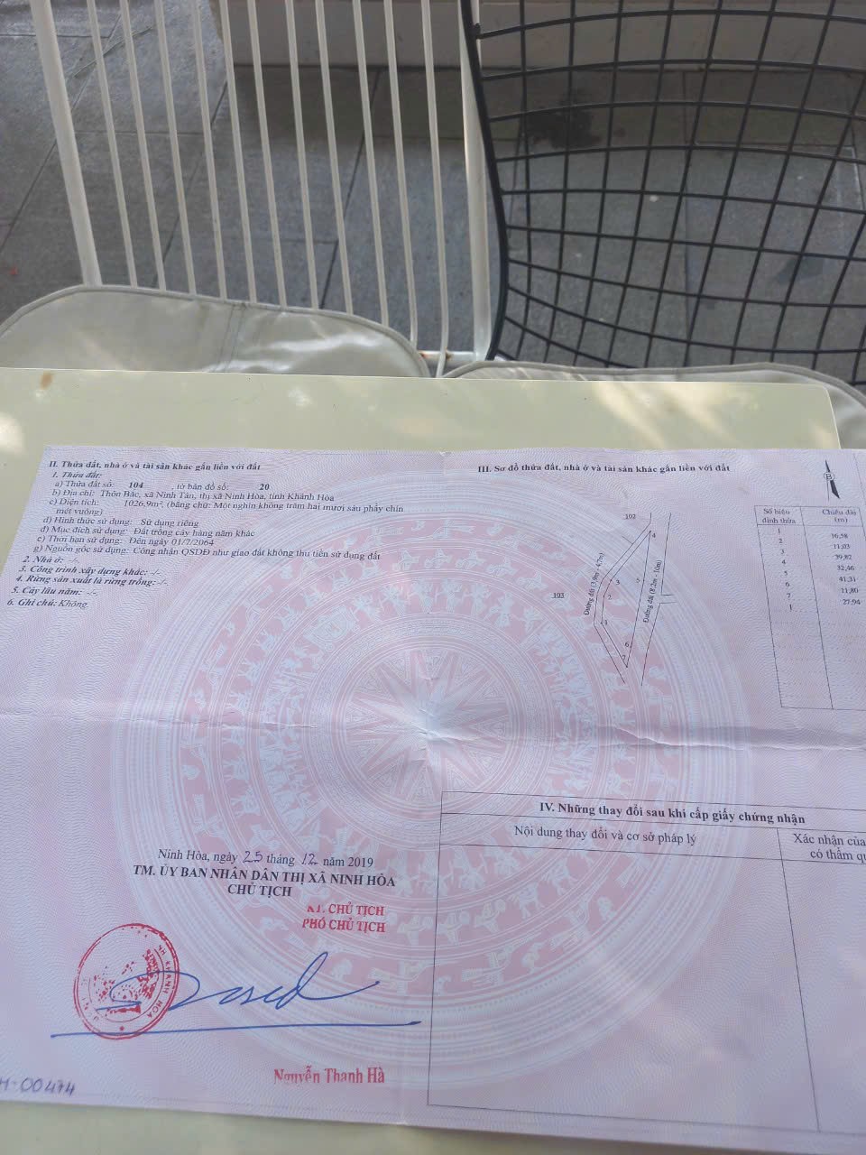 BÁN LÔ ĐẤT XÃ NINH TÂN, TX NINH HÒA KHÁNH HÒA GIÁ 2.3 TỶ