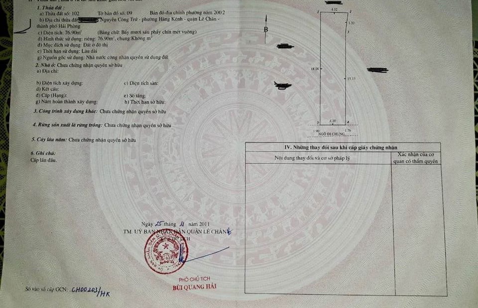 Bán nhà 2 tầng Nguyễn Công Trứ, diện tích 77m có sân cổng GIÁ 2.77 tỉ chỉ tính tiền đất