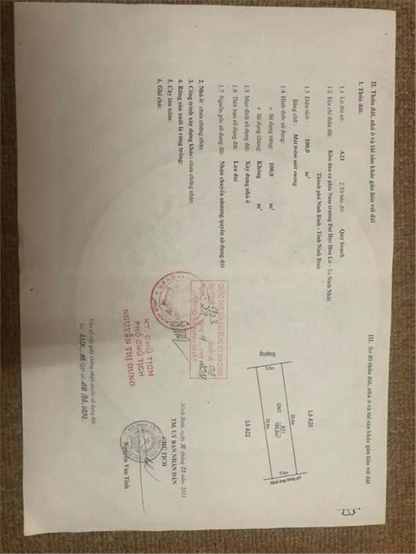 Đất Đẹp - Giá Tốt - KDC Phía Nam Trường ĐH Hoa Lư, Xã Ninh Nhất, TP Ninh Bình