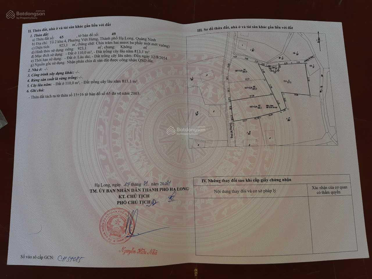 Bán đất thổ cư thừa kế- chính chủ- pháp lý đầy đủ. có thể tách thửa xây nhà bán hoặc ở