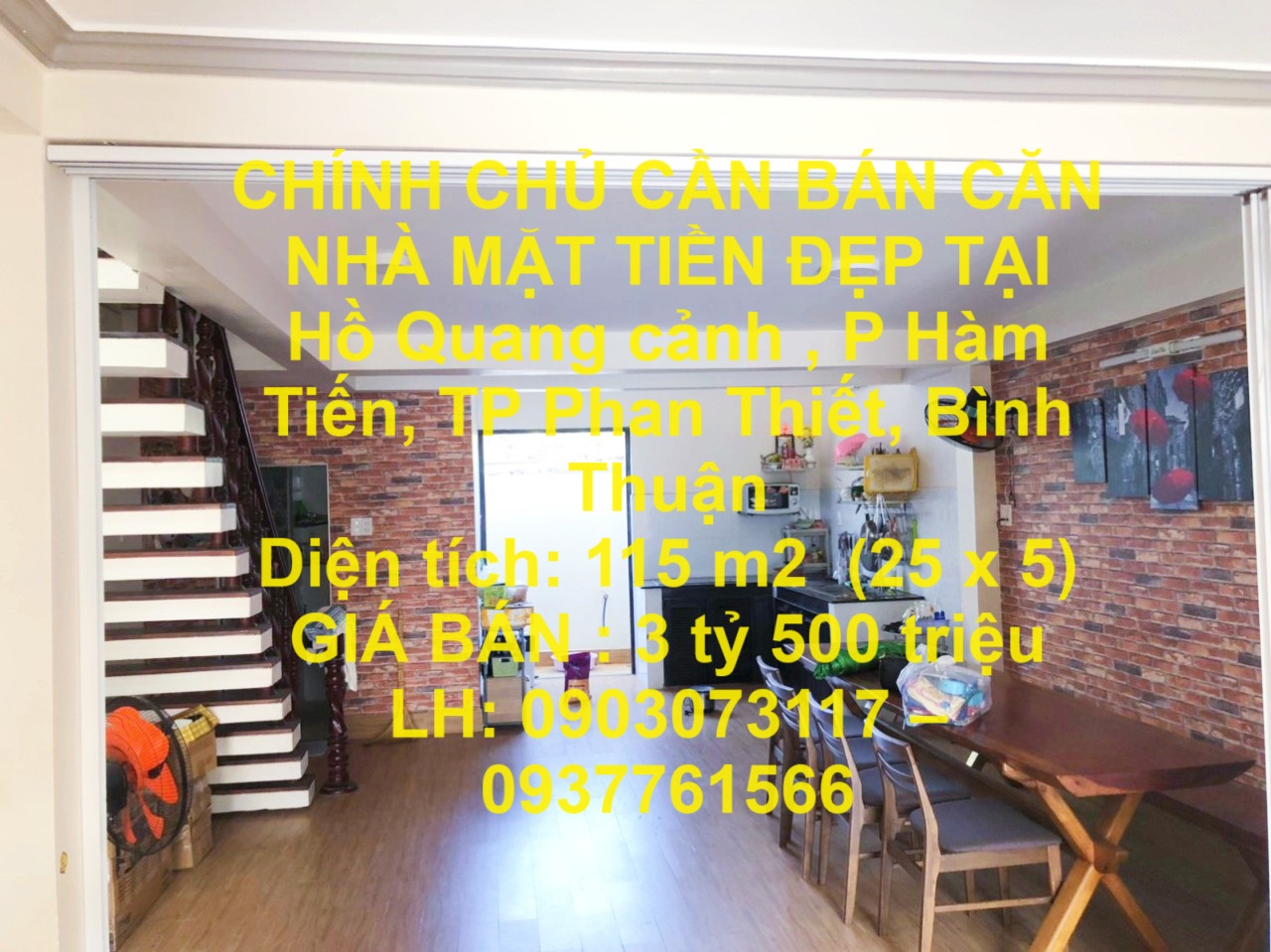 CHÍNH CHỦ CẦN BÁN CĂN NHÀ MẶT TIỀN ĐẸP TẠI Hồ Quang cảnh , P Hàm Tiến, TP Phan Thiết, Bình Thuận