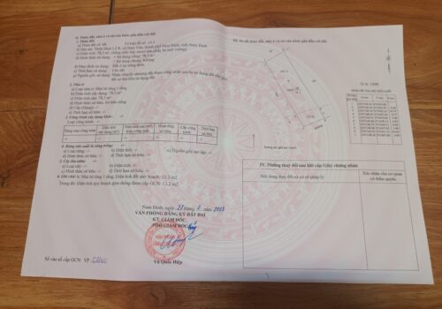 Chính chủ cần bán nhà 2 tầng mặt đường Nam Vân, TP.Nam Định