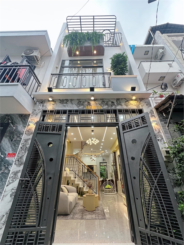 Nhà 3 Lầu full Nội thất, có sân vườn 10m, Gần chợ Thạch Đà, Đường số 59, Gò Vấp