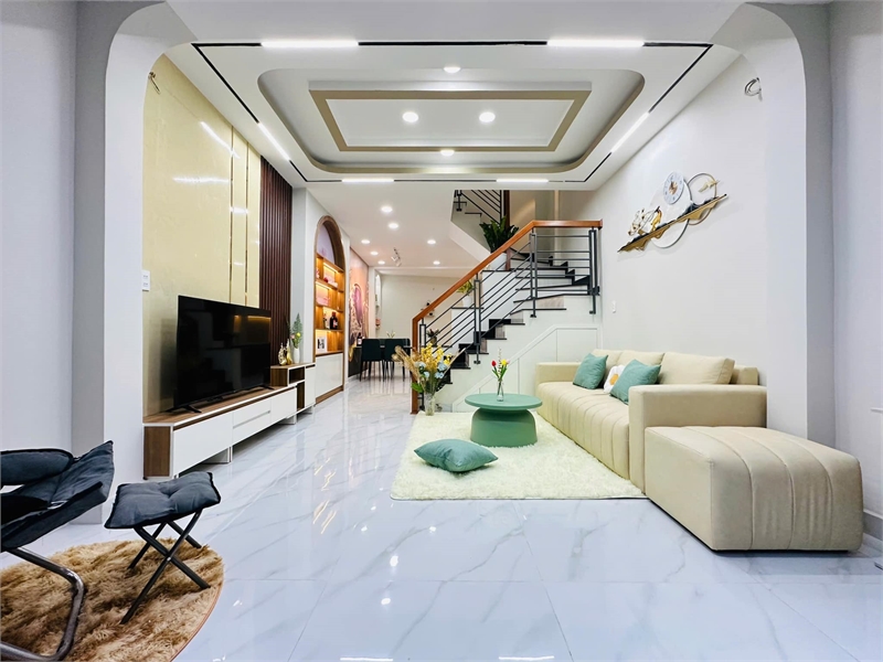 Nhà đẹp 4x11m, Trệt lầu full nội thất. Đ. Quang Trung, Gò Vấp