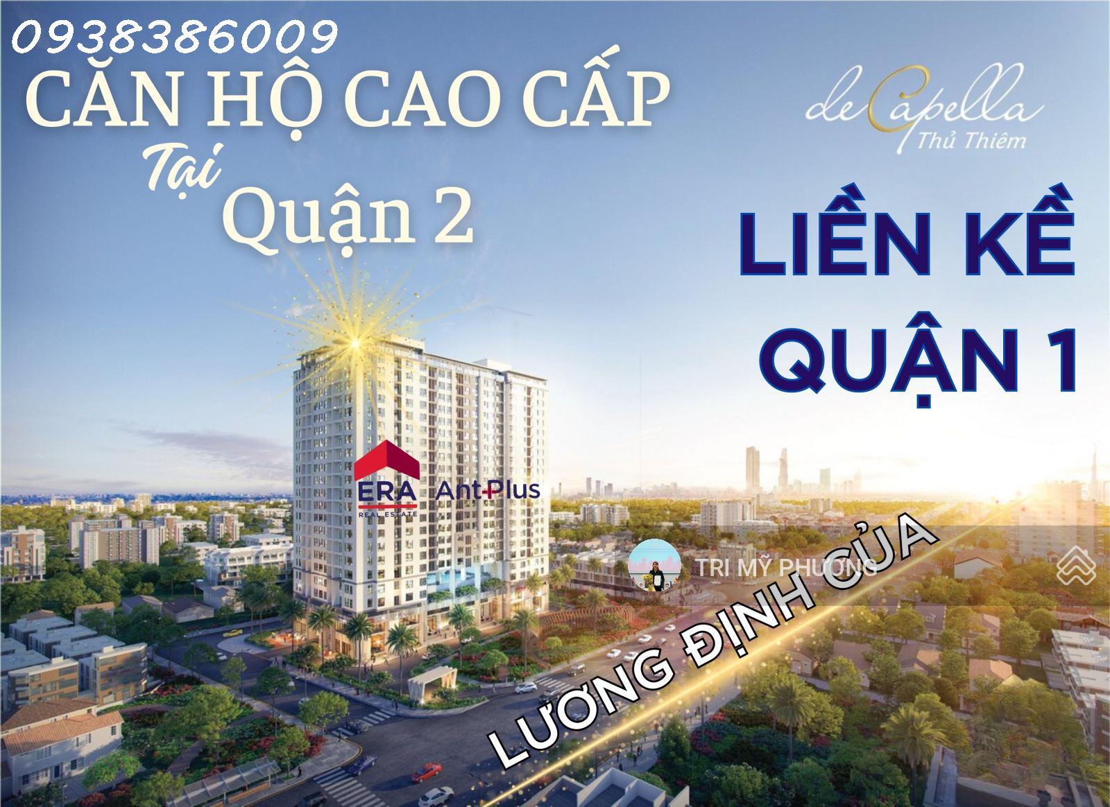 Giảm mạnh 25% duy nhất 20 căn giá gốc CĐT - De Capella Quận 2 - CHCC 2 phòng ngủ - giá chỉ 3.8 tỷ