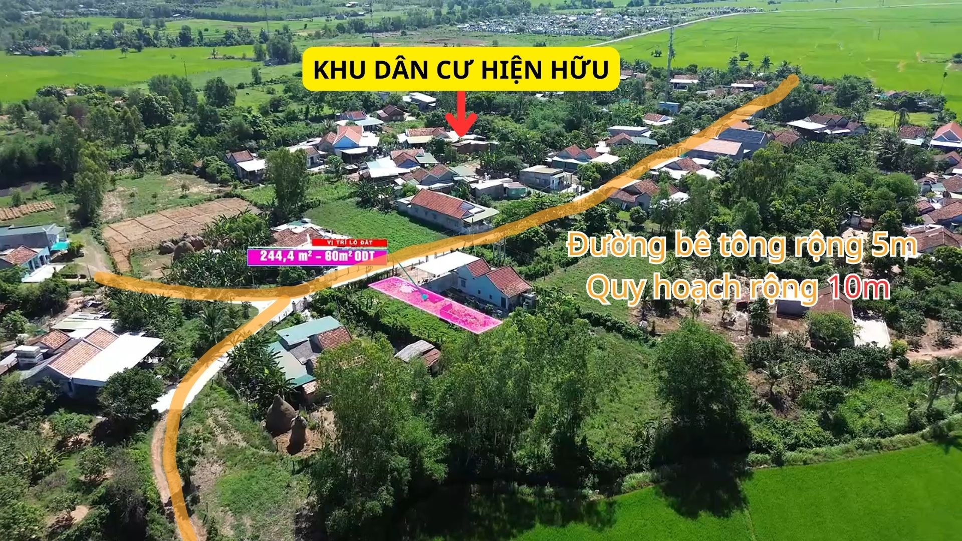 Chú ý!Cần bán nhanh lô đất 244m2 Xã Ninh Quang-Ninh Hòa- Khánh Hòa