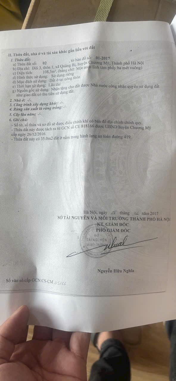 Cc F0 gửi bán 108m2, chỉ nhỉnh hơn 10 tỷ, bám mặt đường TL 419 tại phố Quảng Bị. sẵn nhà 4 tầng đang cho thuê 15