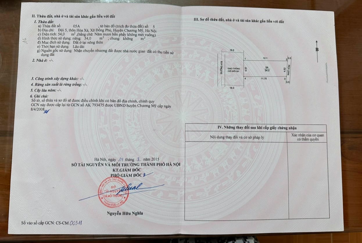 Cc gửi bán lô đất 54m2, giá đầu tư loanh quanh 3 tỷ, tại Hòa Xá, Đồng Phú. Chương Mỹ, Hà Nội, kinh doanh, ô tô tránh