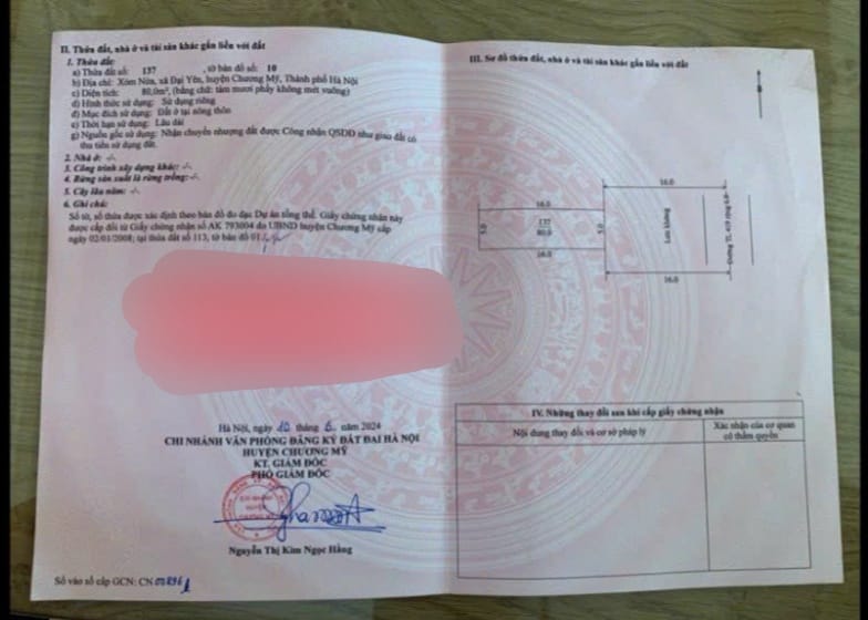 Cc gửi bán 80m2 mặt TL 419, Đại Yên, Chương Mỹ, Hà Nội, kinh doanh, văn phòng, ô tô tránh, vỉa hè