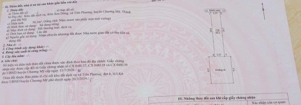 Cc Cần Thanh Khoản Sớm Thửa Đất 56m2, chỉ 2.x tỷ, Siêu VIP Dịch Vụ Tiên Phương, giáp mặt Ql6