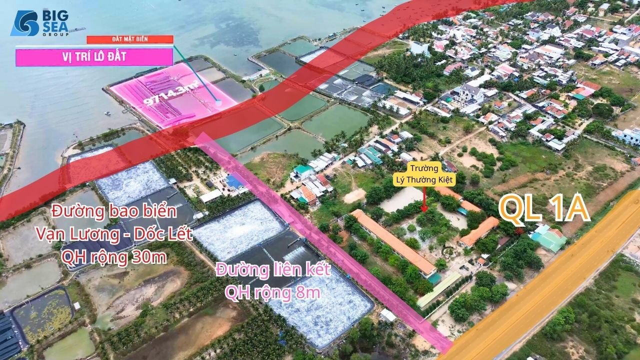 Cần tiền nên bán nhanh lô đất siêu phẩm mặt biển 9.714m2 Xã Vạn Hưng- Vạn Ninh- Khánh Hòa