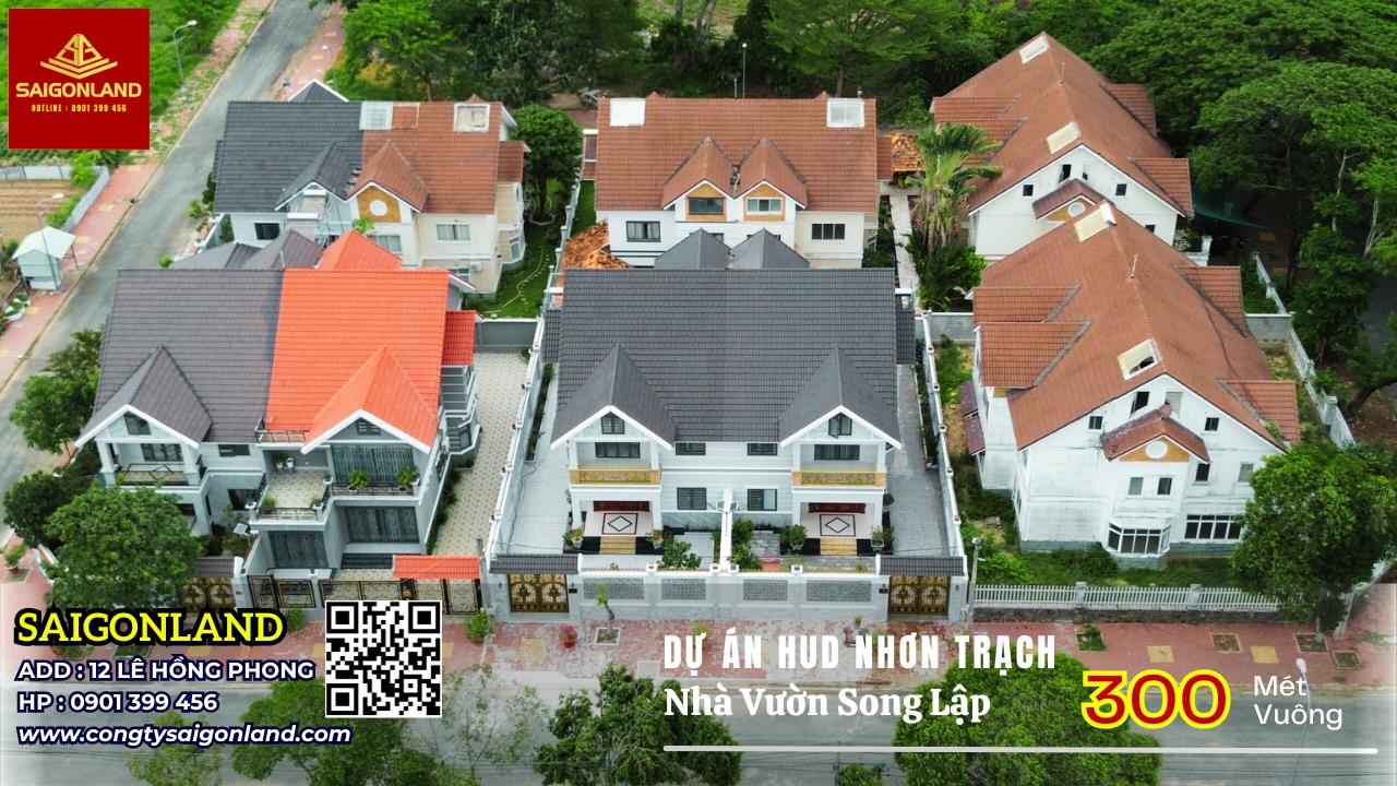 Saigonland - Cần bán nhanh nền Biệt Thự Vườn sổ sẵn tại dự án Hud Nhơn Trạch Đồng Nai diện tích 285m2 giá tốt