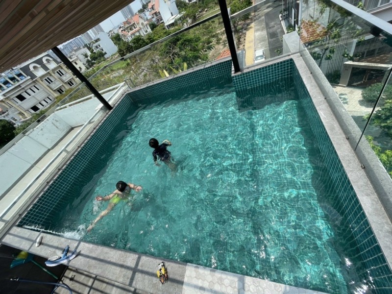 Bán nhà MT 5 tầng, hồ bơi, nội thất xịn Thạnh Mỹ Lợi Quận 2 105m2, 23 tỷ 5