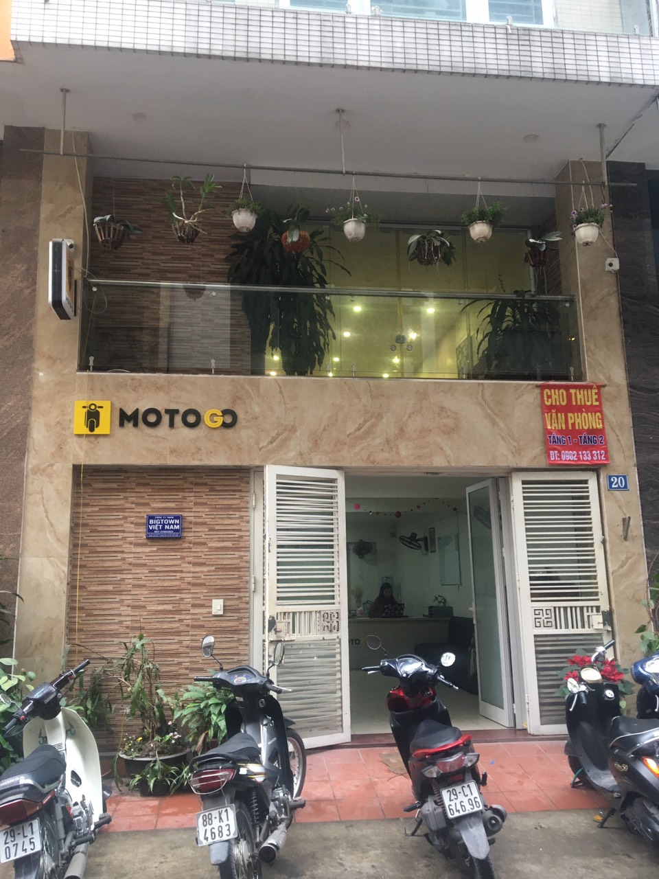 Chủ nhà cho thuê Tầng 1 & tầng 2 làm văn phòng phố Nguyễn Khả Trạc, Mai Dịch, Cầu Giấy, Hà Nội