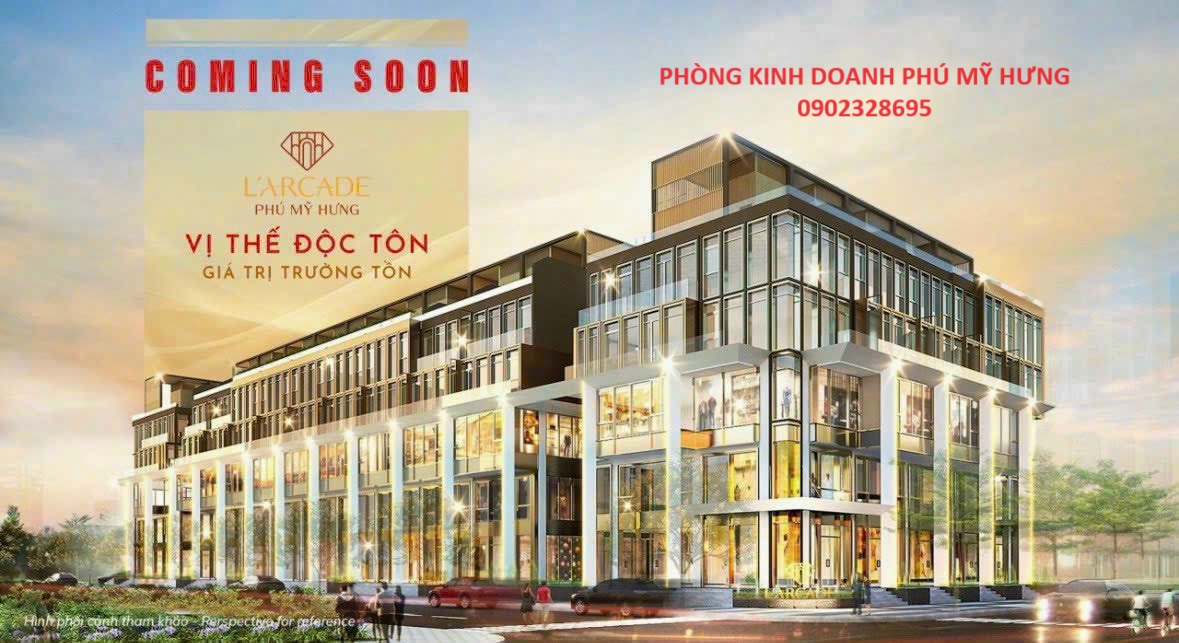 Bán Tòa nhà L'arcade cao 5 tầng mua gốc từ CĐT Phú Mỹ Hưng, trả trước 20%, vay LS 0%, LH: 0901323786
