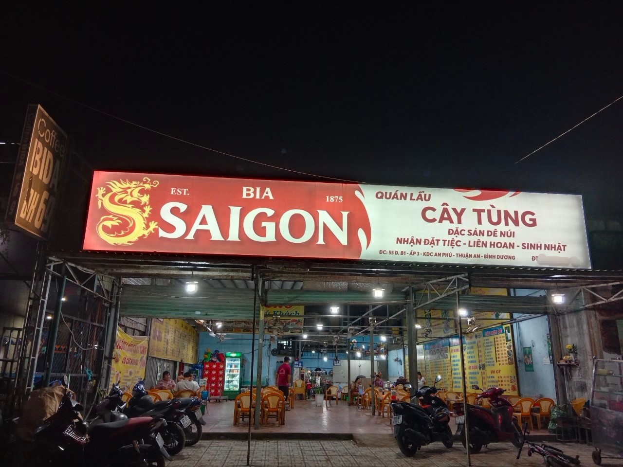 BÌNH DƯƠNG, Do gia đình di cư nên cần sang SANG QUÁN LẨU 2 TRONG 1, Tel : 0766484779 ( Chính chủ )