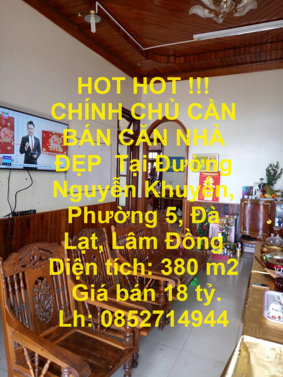 HOT HOT !!! CHÍNH CHỦ CẦN BÁN CĂN NHÀ ĐẸP Tại Đường Nguyễn Khuyến, Phường 5, Đà Lạt, Lâm Đồng