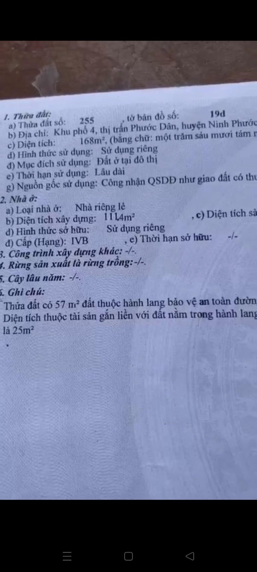 ĐẤT ĐẸP – GIÁ TỐT - Chính Chủ Cần Bán Lô Đất Vị Trí Đẹp Tại TT. Phước Dân, Ninh Phước, Ninh Thuận
