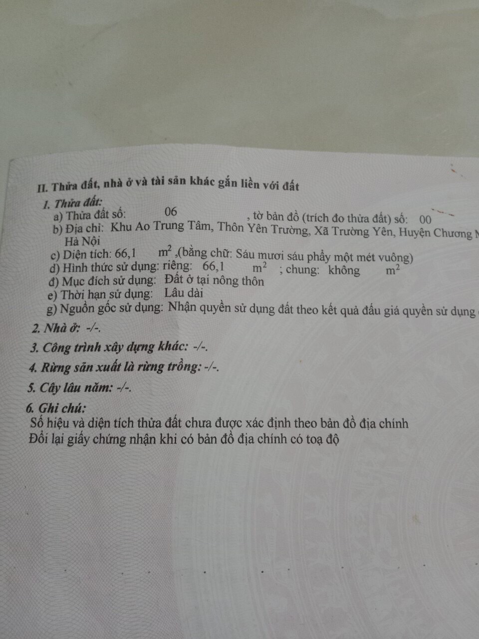 Đất kinh doanh Trường Yên - Chương Mỹ cực hot -Diện tích tiêu chuẩn 66m2 - Ngay trung tâm xã Trường Yên - Chương Mỹ -