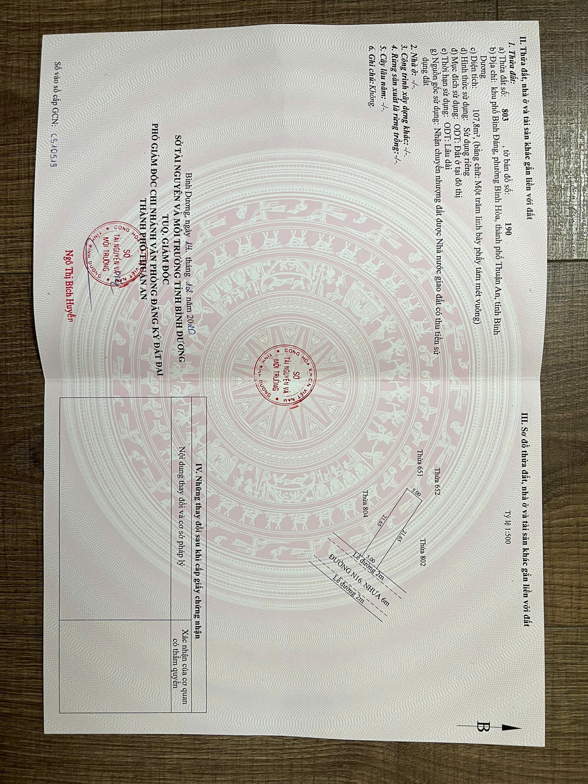 * CHÍNH CHỦ CẦN BÁN LÔ ĐẤT PHƯỜNG BÌNH HOÀ - TP THUẬN AN - BÌNH DƯƠNG *