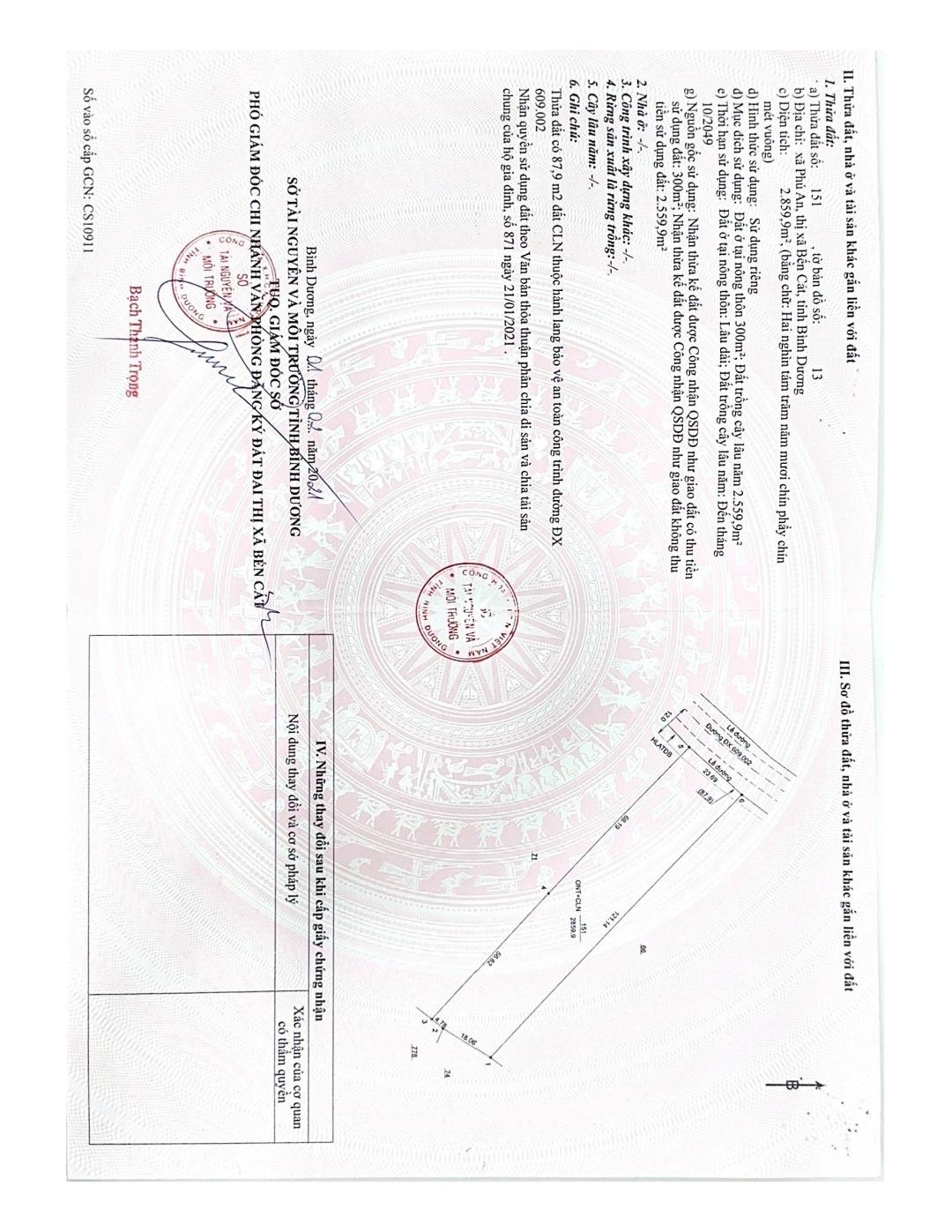 ĐẤT ĐẸP-GIÁ TỐT-CHÍNH CHỦ Cần Bán Đất Tại Phú An, Bến Cát , Bình Dương